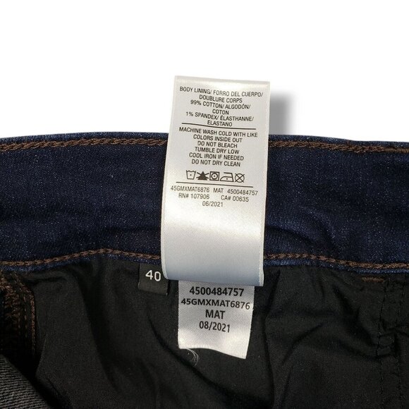 Hudson Blake Slim Straight‎ Jeans Mens 40 Zip Fly Dark Wash - Picture 10 of 10